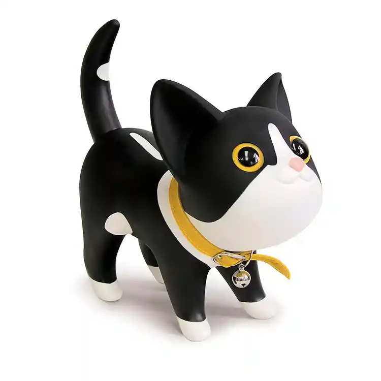 Alcancía Gato Mancha Blanca