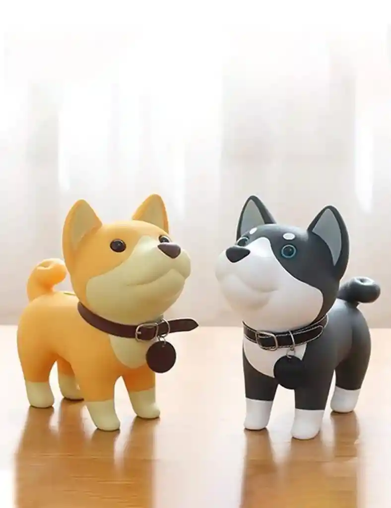 Alcancía Perro Shiba Inu Para Regalo Y Decoración