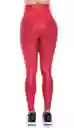 Leggings Metalizado Rojo -talla Única-