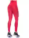 Leggings Metalizado Rojo -talla Única-