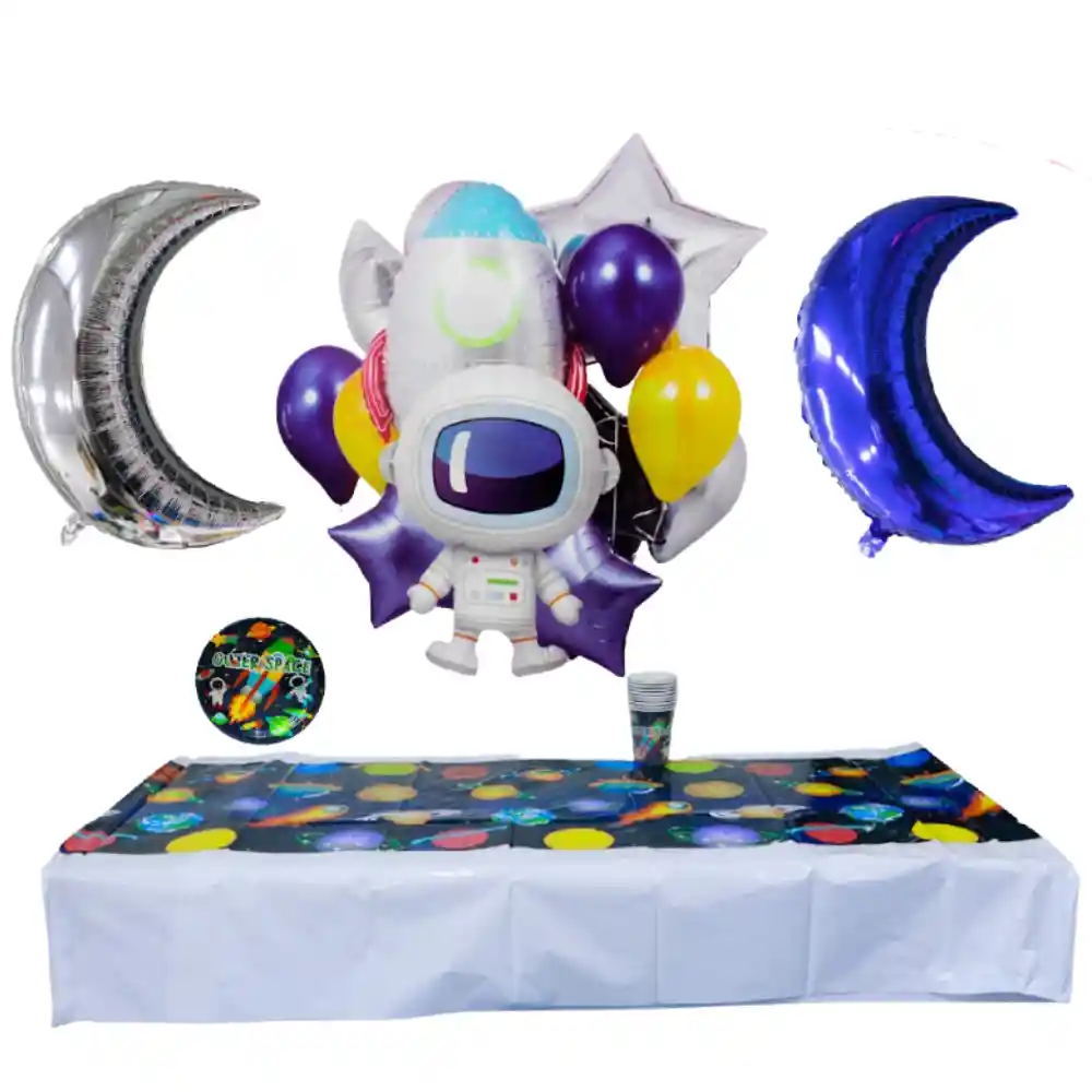 Kit De Decoración Para Fiesta Temática Espacial