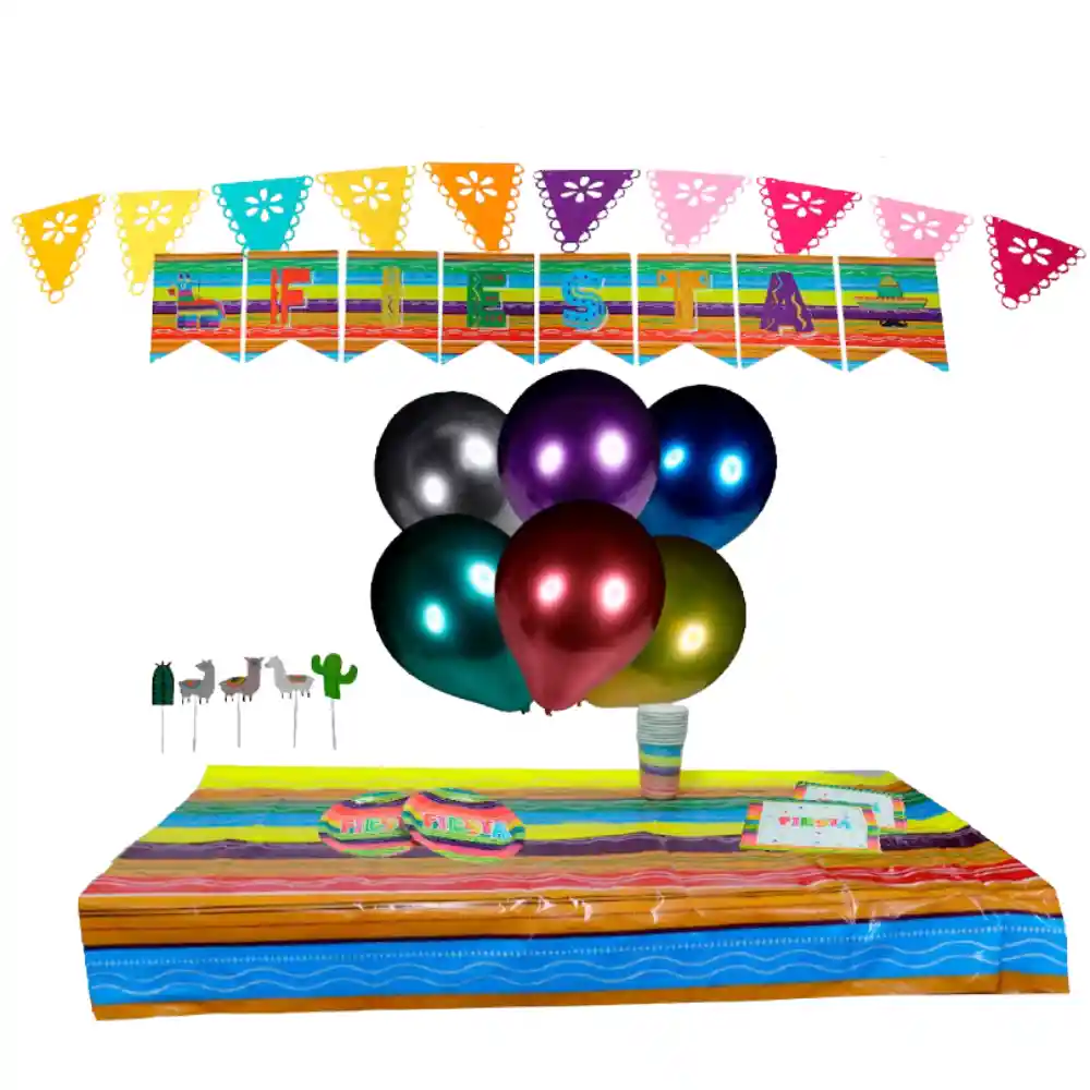 Kit De Decoración Para Fiesta Temática Mexicana Carnaval