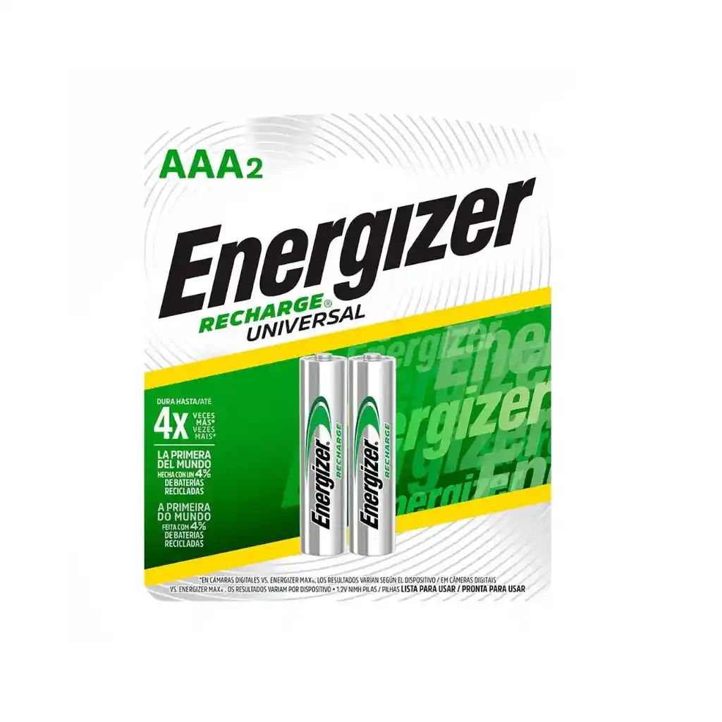 Pila Energizer Recargable Aaa