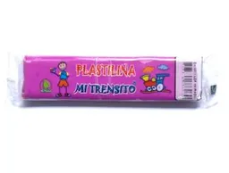 Plastilina Rosada Fucsia En Barra Mi Trensito 55gr