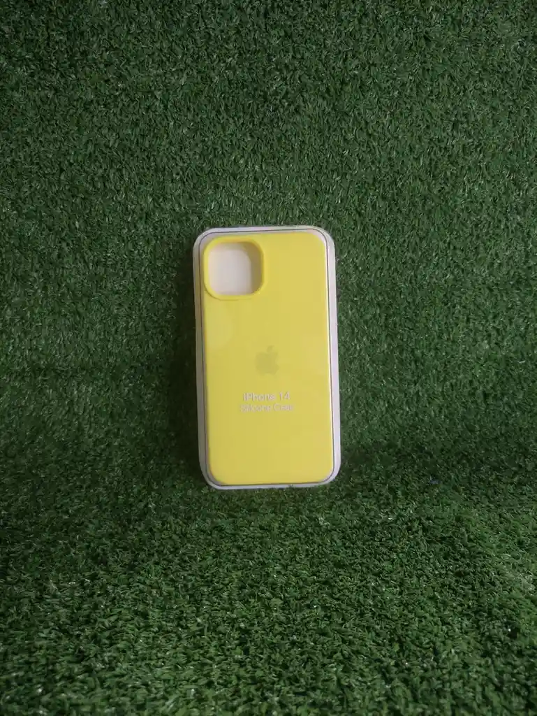 Iphone 14 | Forro Protector| Silicone Case |amarillo |iphone| Carcasa | Funda | Anti Humedad