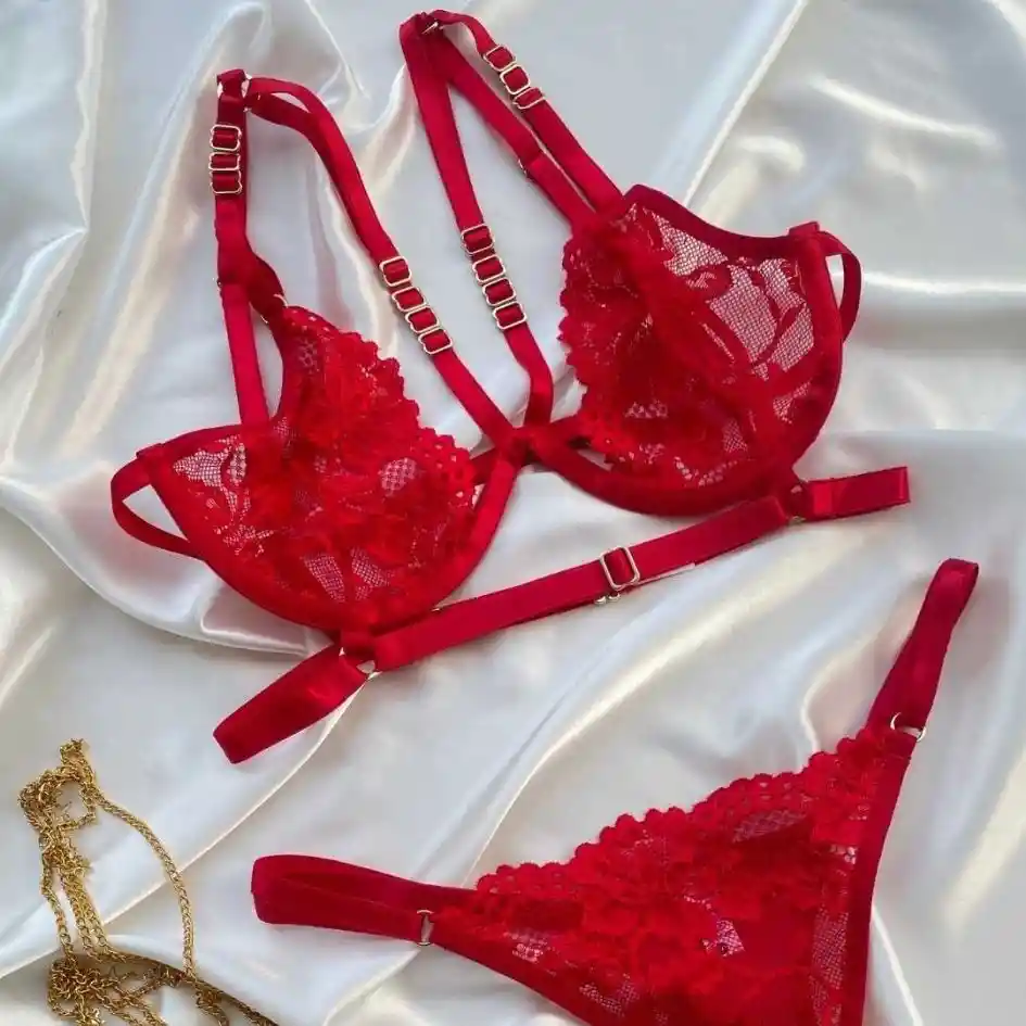 Talla 32/ S Conjunto Carolina Rojo