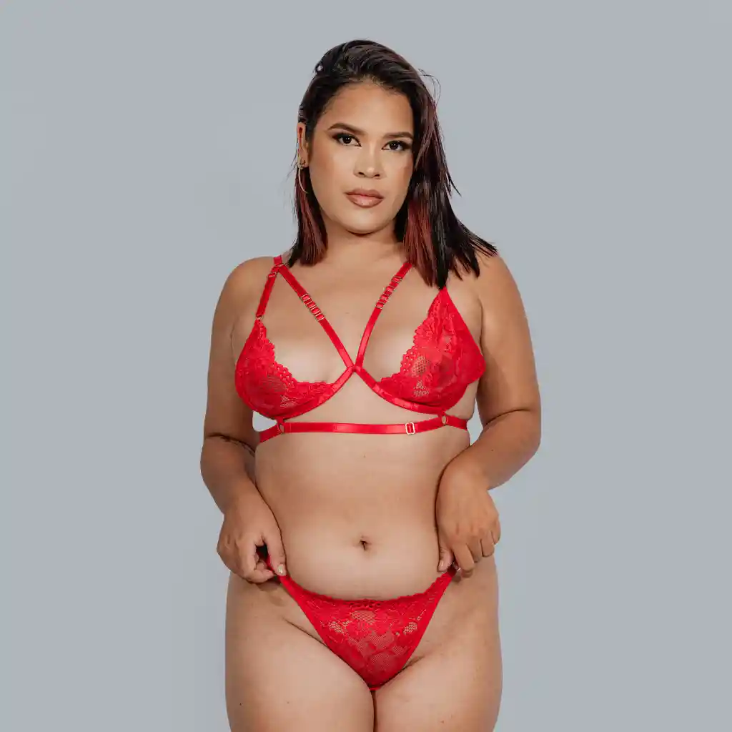Talla 32/ S Conjunto Carolina Rojo