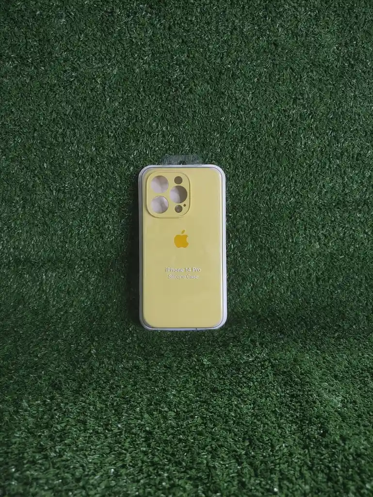 Iphone 14 Pro | Forro Protector| Silicone Case |amarillo Maiz |iphone| Carcasa | Funda | Anti Humedad