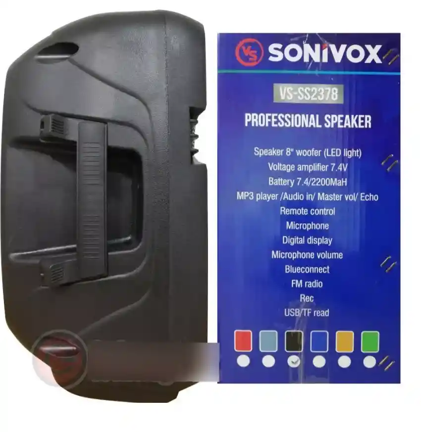 Parlante De Sonido Profesional Recargable Ss2378