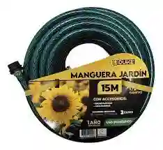 Manguera Agua Riego Jardin Suan X 15 Mts Acoplada