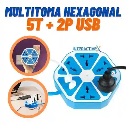 Multitoma Energia / Multipuerto Exagonal / Regleta Energia