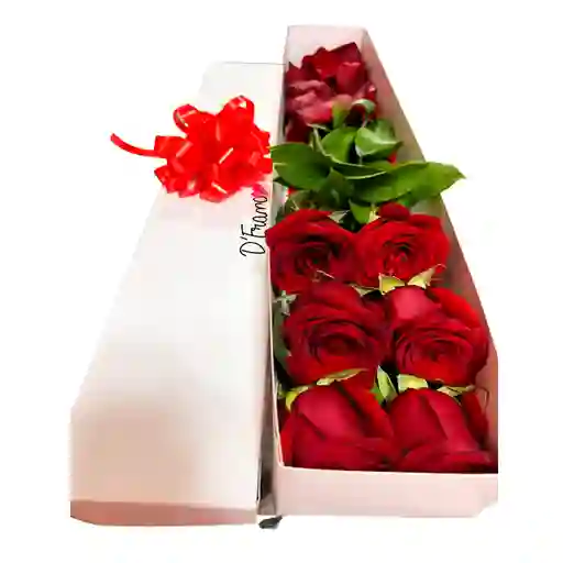 Caja De Rosas Rojas