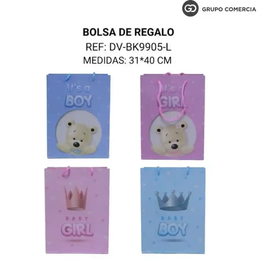 Bolsa Sorpresa Para Bebe Premium 31*40 Cm