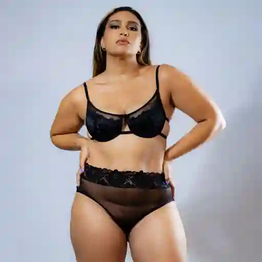 Talla 38/ Xl Conjunto Melissa Negro