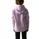 Hoodie Niños Algodon Percahado Con Capota Lila