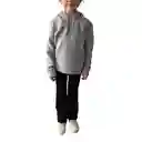 Hoodie Niños Algodon Percahado Con Capota Gris