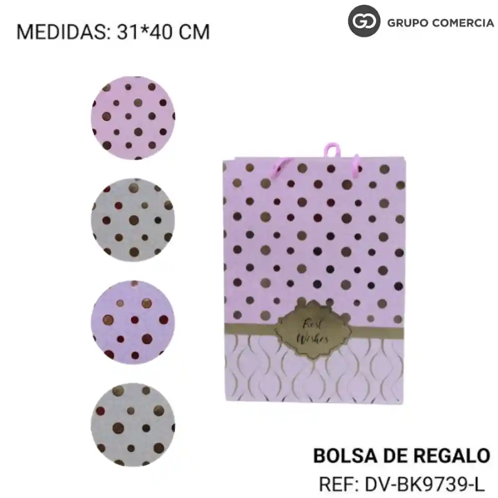 Bolsa Sopresa Metalizada Fina 31*40 Cm