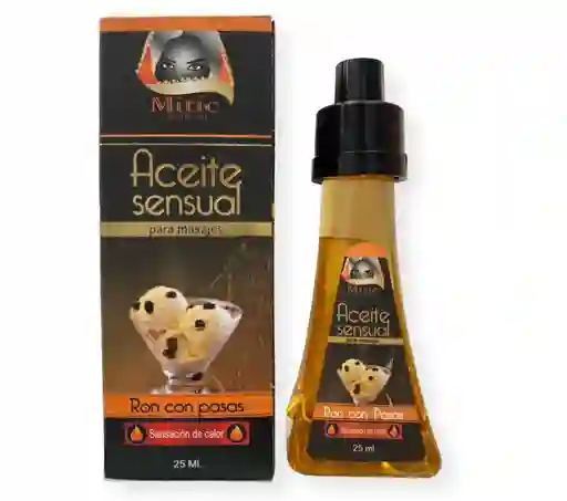 Aceite Sensual Para Masajes X 25ml - Ron Con Pasas