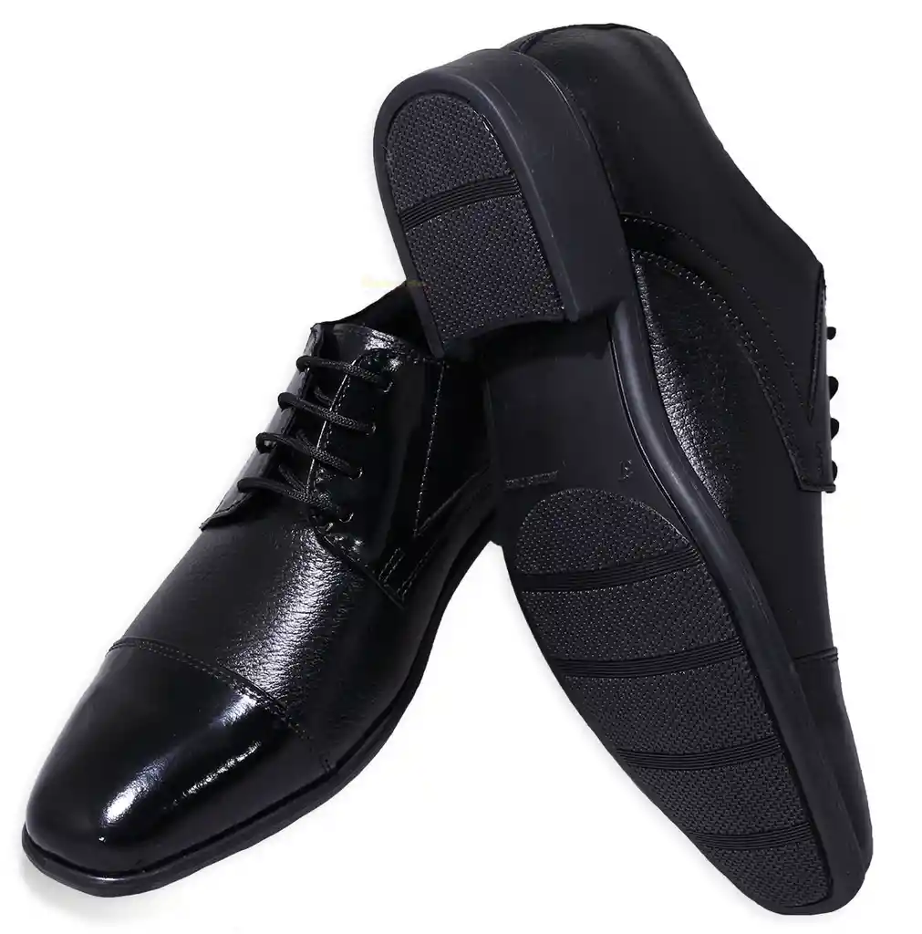 #37 Zapato Cuero Amarrar Hombre