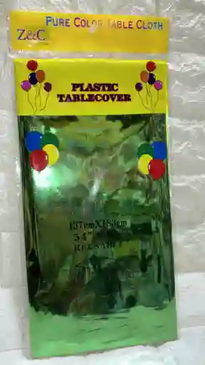 Mantel Fiesta Plastico Verde 137cm X 183cm