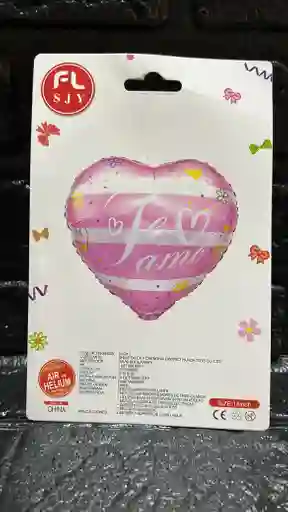 Globo Metalizado Corazon Te Amo