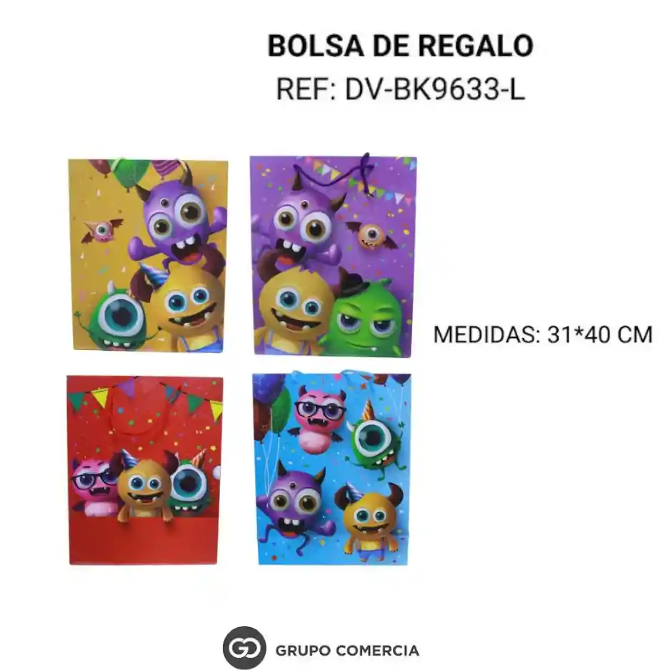 Bolsa De Regalo Para Niños 31*40 Cm Premium