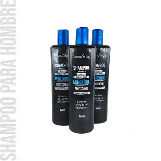 Shampoo Con Minoxidil Para Hombre X 500ml