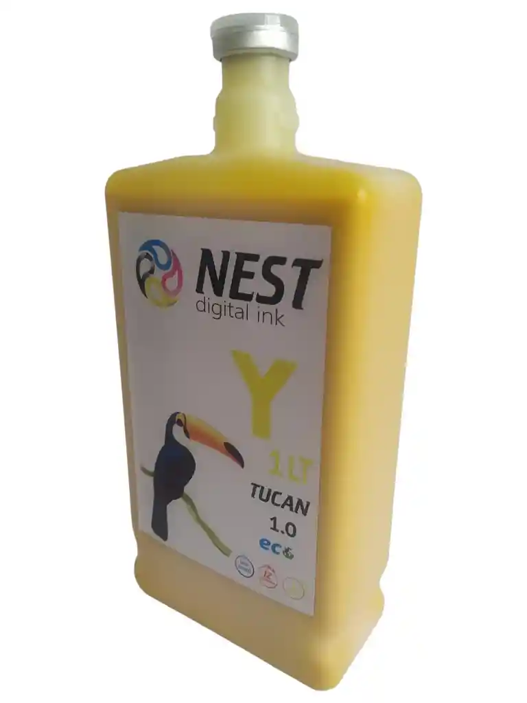 Nest Digital Tinta Eco Solvente Tucan X 1 Litro Yellow