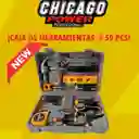 Caja De Herramientas 59 Piezas Chicago Power Naranja