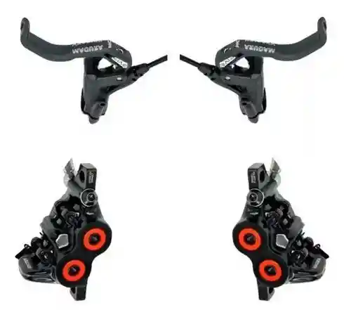 Kit Conjunto Maneta Y Caliper Mt5 Next Carbon