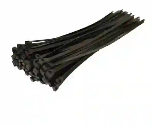 Paquete X100 Unds Amarres De Plastico Negros 250mmx4.8mm