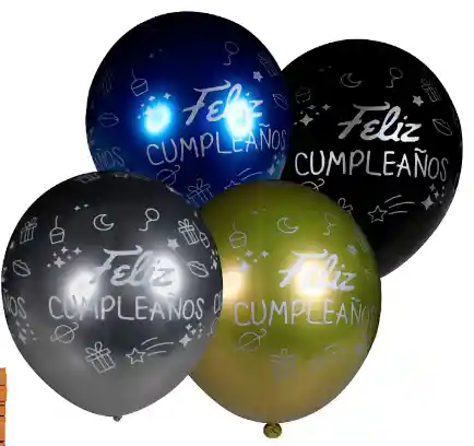 12und De Globos R12 Feliz Cumpleaños Multicolor