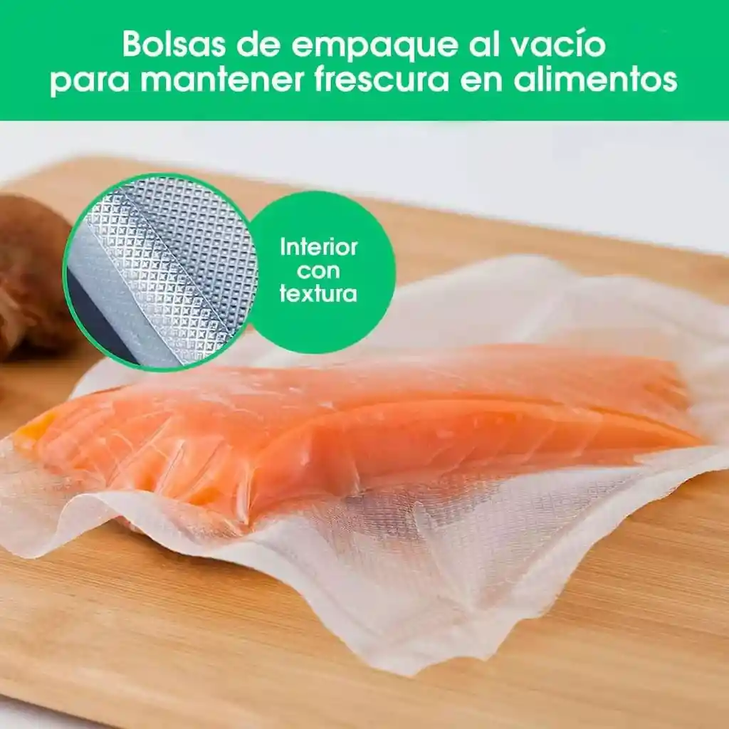 Rollo De Empaque Al Vacío De 20 Cm De Ancho X 15 Metros