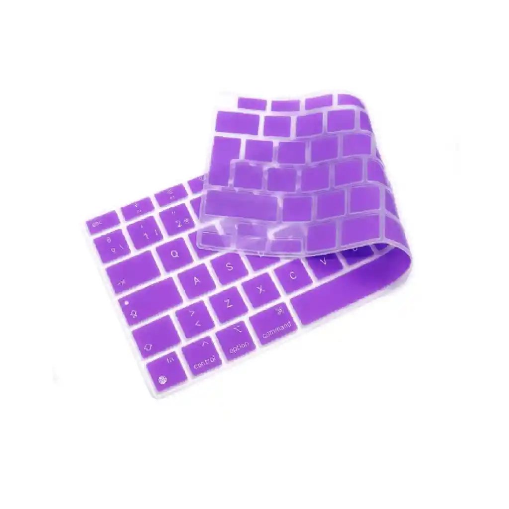 Protector De Teclado Para Macbook Air 13 A2681, A3113 (chip M2 Y M3) Y Macbook Pro 14 A2442, A2779, A2918, A2992 (chip M1, M2 Y M3) - Morado