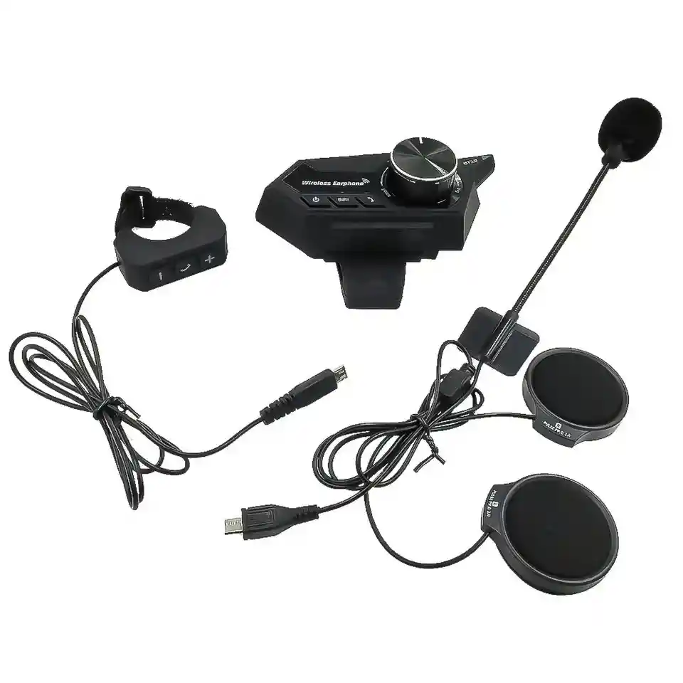 Audifonos Bluetooth Estereo Impermeables Casco De Moto Bt18