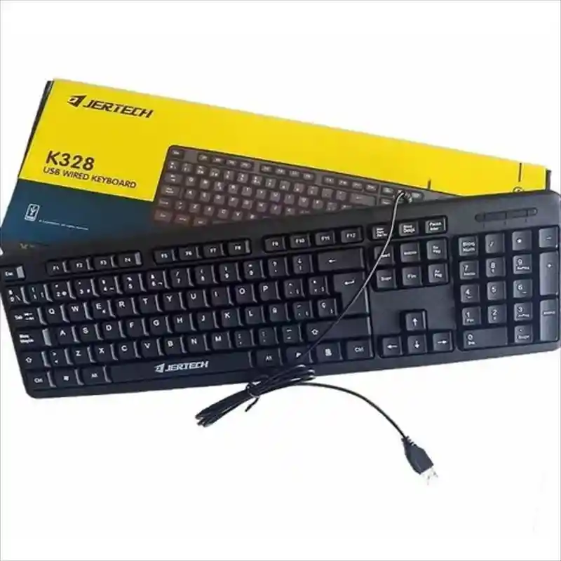 Teclado Alambrico K328 Jertech Coneccion Usb