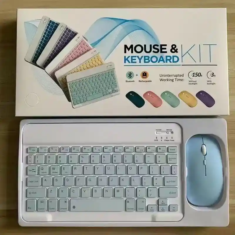 Combo Teclado Mouse Inalambrico Recargable Bluetooth Bt209