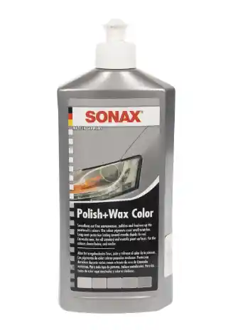 Sonax Polish + Wax Color Tonos De Plateado Cera 500 Ml