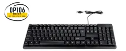 Teclado Negro De Cable Usb