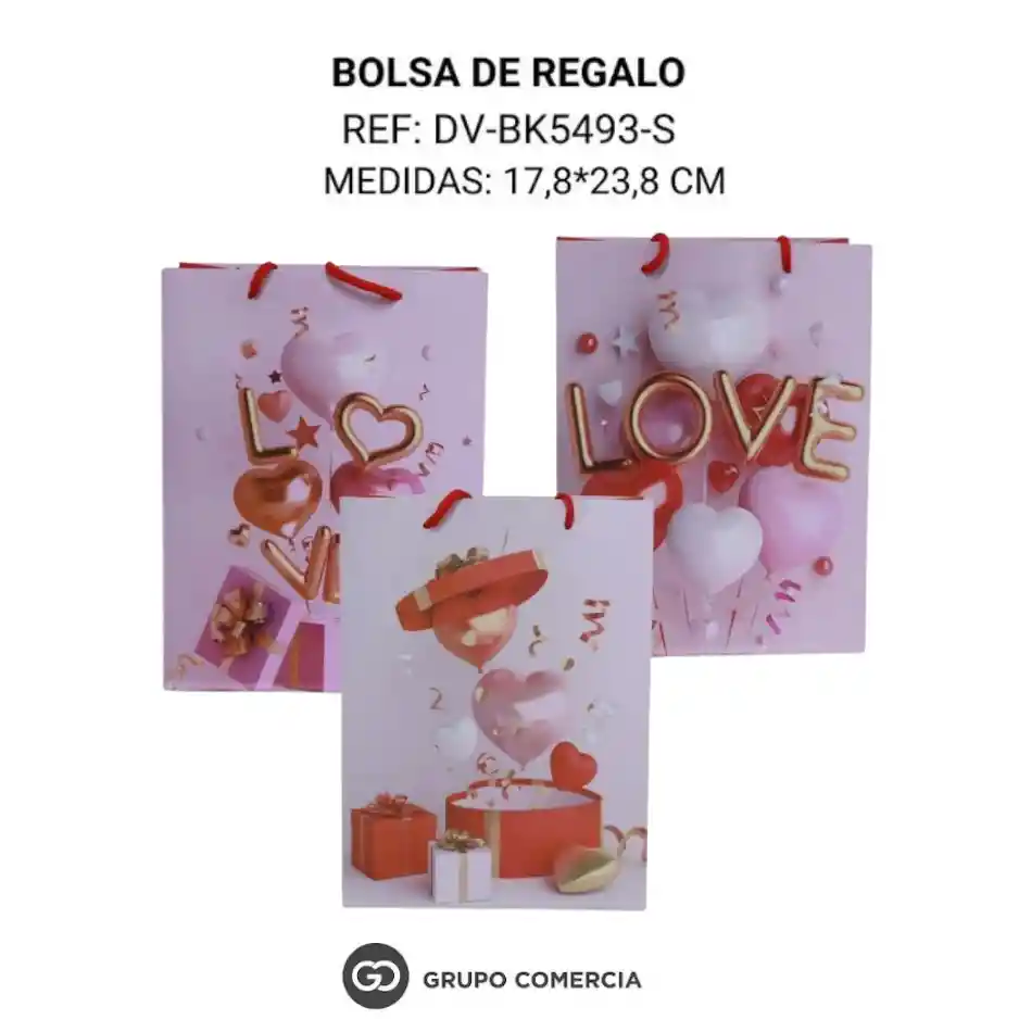Bolsa De Regalo Love 17*23 Cm