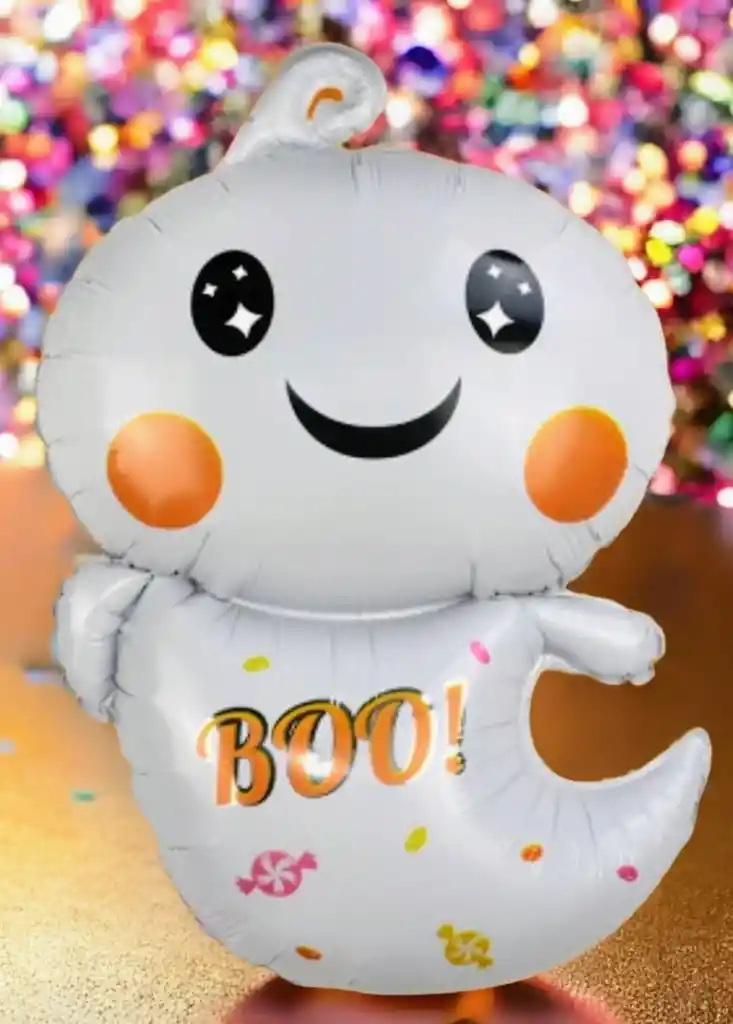 Globo Metalizado Halloween Fantasma Boo (grande)