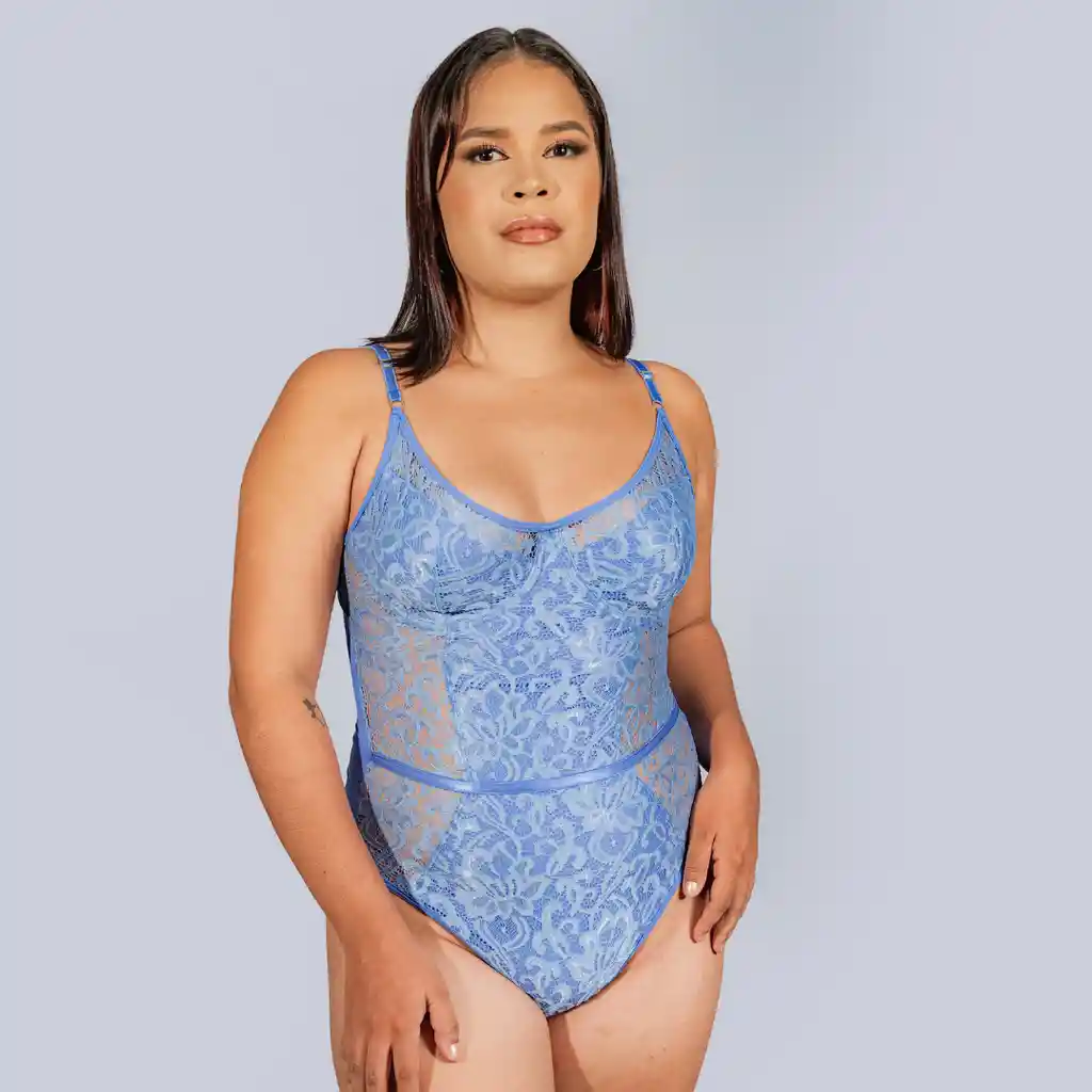 Talla M Body En Encaje Tentación Azul