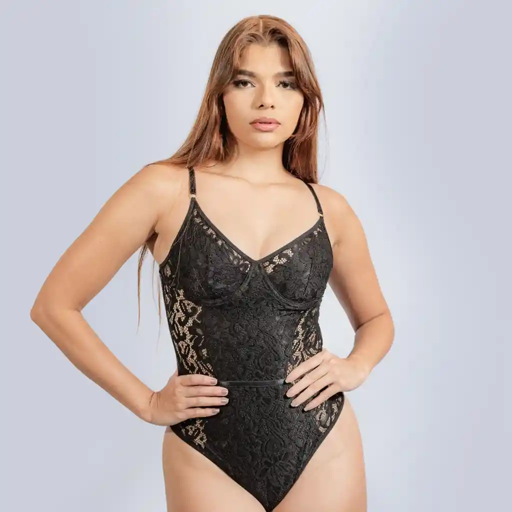 Talla S Body En Encaje Tentación Negro