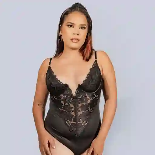Talla L Body Nikola Negro De Encaje