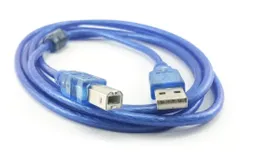 Cable Usb 2.0 Para Impresora 5 Mts Blindado Azul