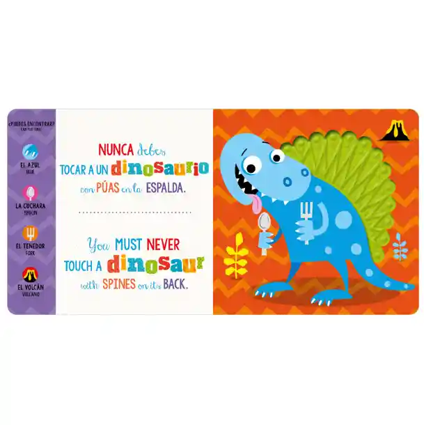 Libro Infantil Nunca Toques Un Dinosaurio Sensorial Bebes