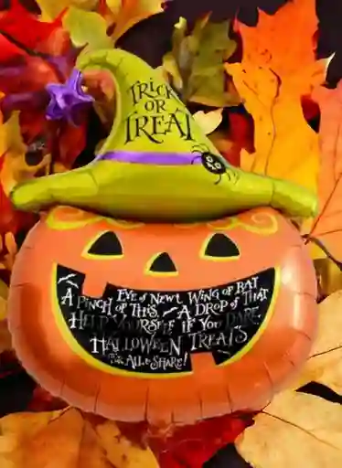 Globo Metalizado Halloween Calabaza / 85x60cm (grande)