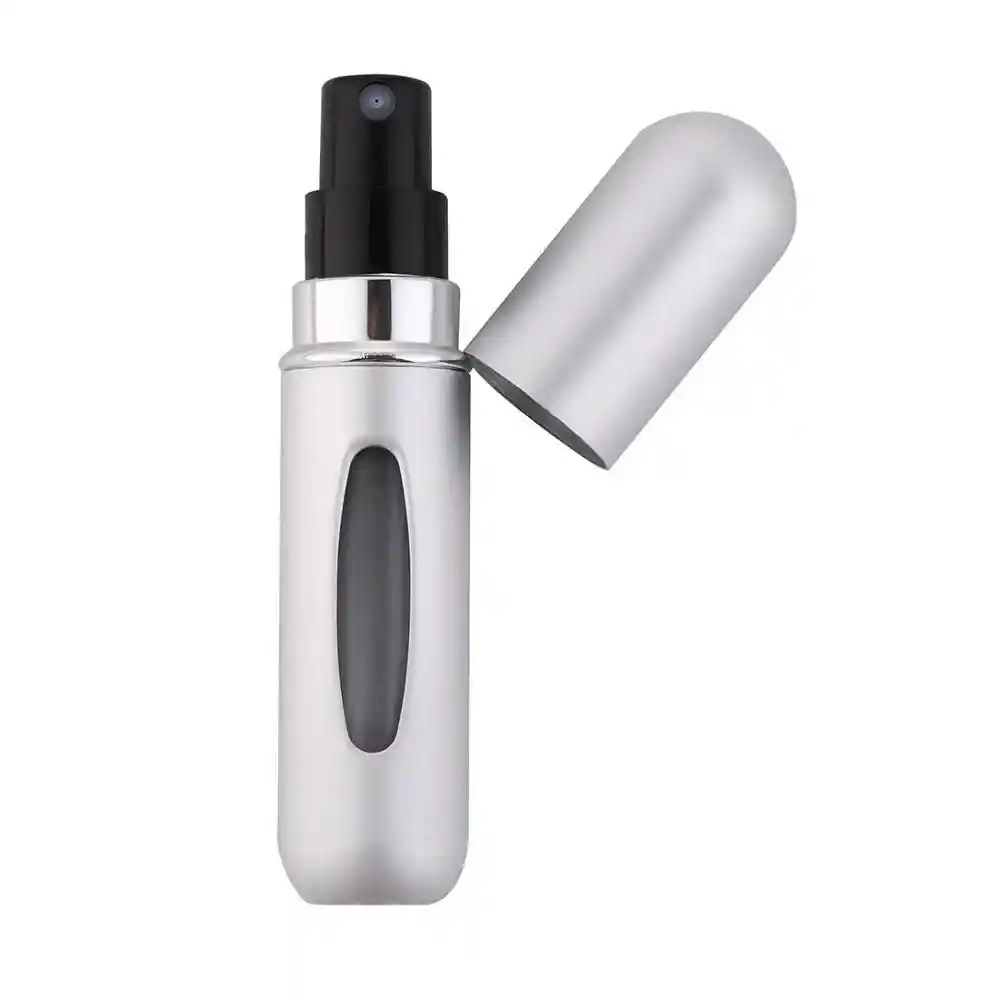 Perfumero Portatil 5 Ml Recargable Plateado