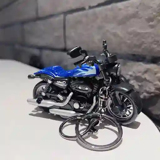 Llavero 3d Moto (azul)
