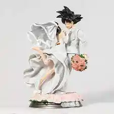 Figura De Anime Dragon Ball Z Gk, Son Goku Y Chichi, Versión De Boda